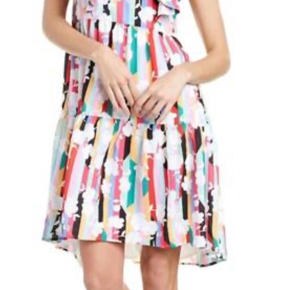 Colorful Striped Sleeveless Dress
